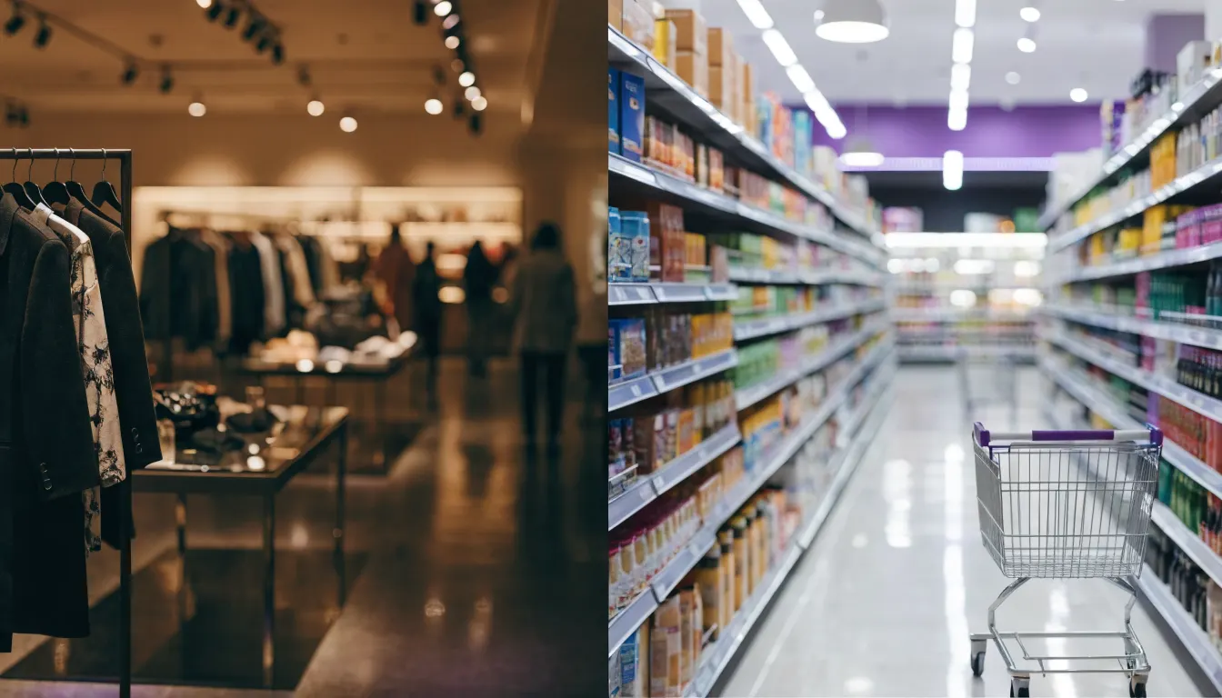 Interior de una tienda de retail